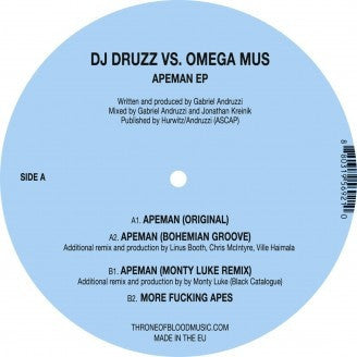 DJ DRUZZ VS. OMEGA MUS - Apeman EP