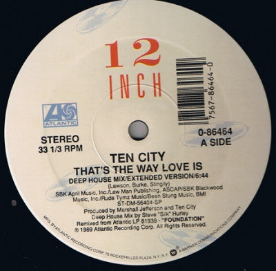 TEN CITY - That's The Way Love Is