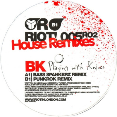 BK - Playing With Knives (House Remixes)