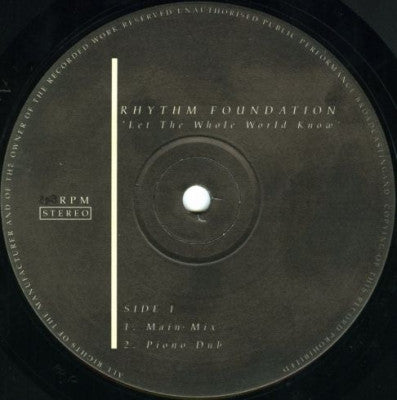 RHYTHM FOUNDATION - Let The Whole World Know