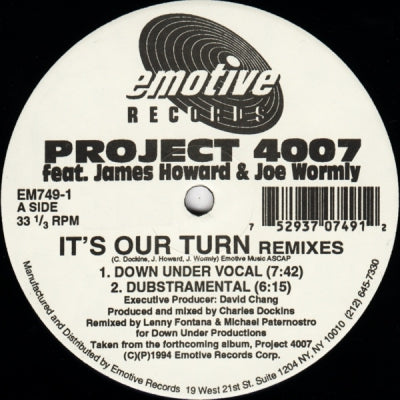 PROJECT 4007 - It's Our Turn