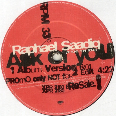 RAPHAEL SAADIQ - Ask Of You