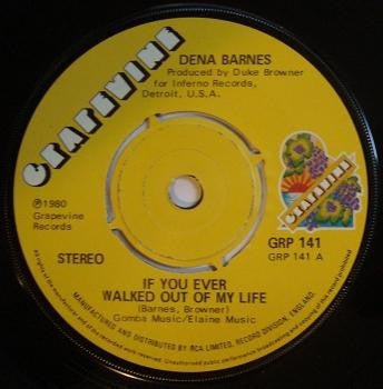 DENA BARNES - If You Ever Walk Out Of My Life / Who Am I