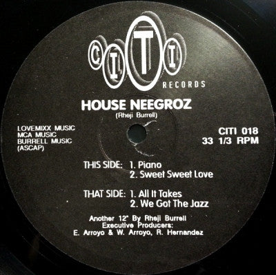 HOUSE NEEGROZ - Piano