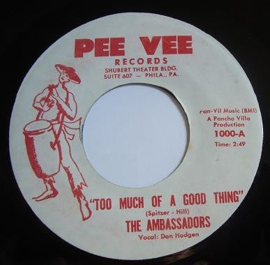 THE AMBASSADORS - Too Much Of A Good Thing