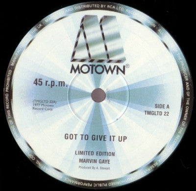 MARVIN GAYE - Got To Give It Up / Time To Get It Together
