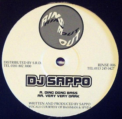 DJ SAPPO - Ding Dong Bass / Very Very Dark