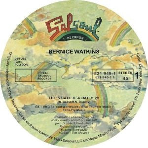 BERNICE WATKINS - Let's Call It A Day