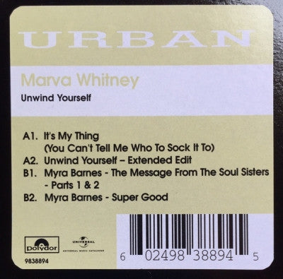 MARVA WHITNEY / MYRA BARNES - It's My Thing / The Message From The Soul Sisters