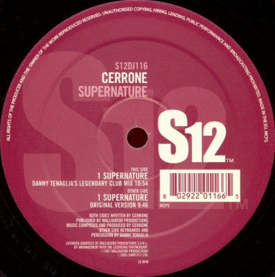 CERRONE - Supernature