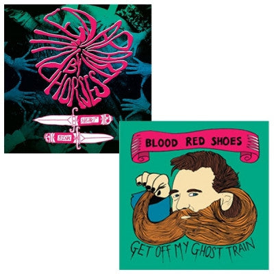 BLOOD RED SHOES / PULLED APART BY HORSES - Get Off My Ghost Train / Heartsink