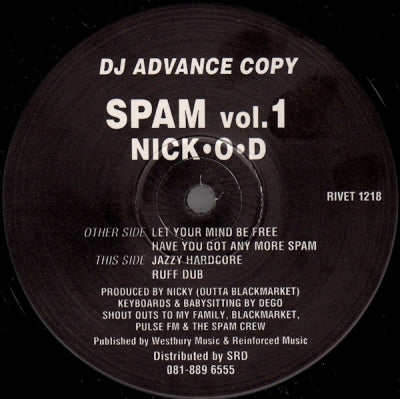 NICK O-D - Spam Vol.1