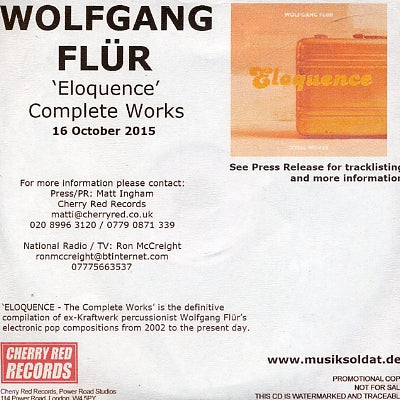 WOLFGANG FLUR - Eloquence - Complete Works