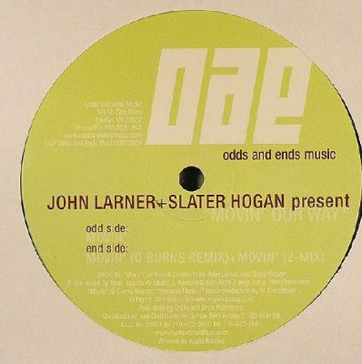JOHN LARNER + SLATER HOGAN - Movin' Our Way