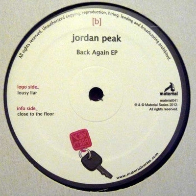 JORDAN PEAK - Back Again EP