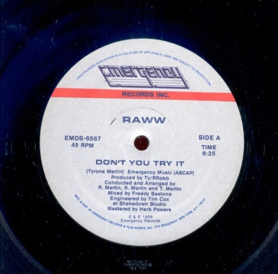 RAWW - Don't You Try It