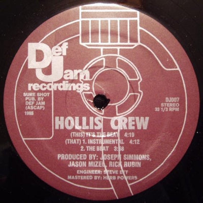 HOLLIS CREW - It's The Beat