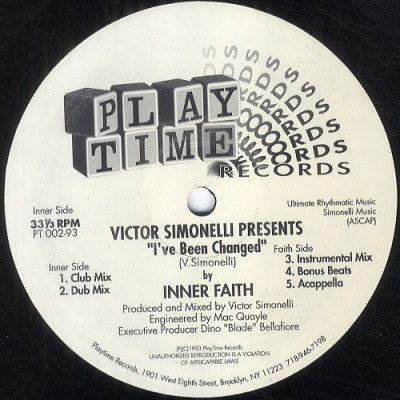 VICTOR SIMONELLI PRESENTS INNER FAITH - I've Been Changed
