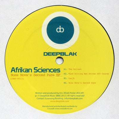 AFRIKAN SCIENCES - Boss Nova's Second Pass EP