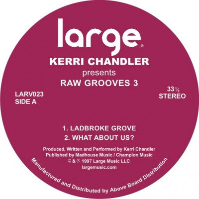 KERRI CHANDLER - Raw Grooves 3