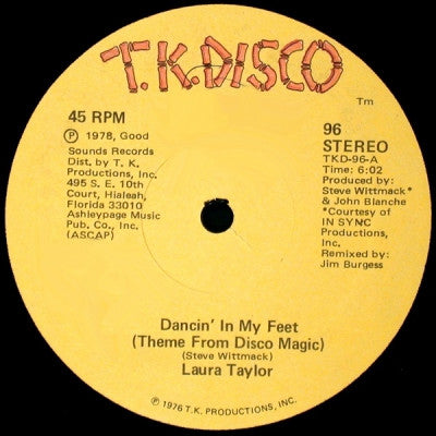 LAURA TAYLOR - Dancin' In My Feet