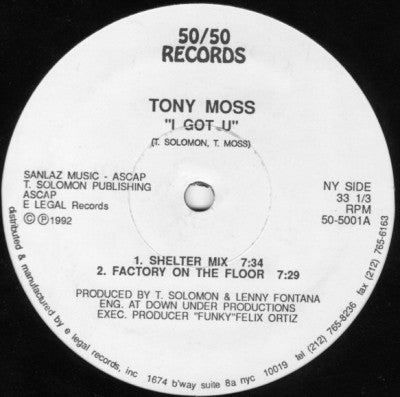 TONY MOSS - I Got U