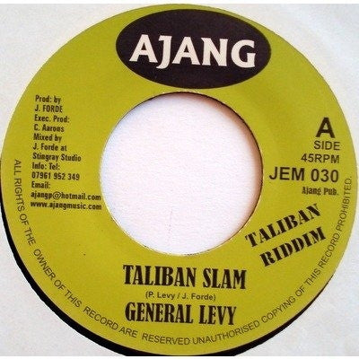 GENERAL LEVY / FIRE FLY - Taliban Slam / Raging Storm