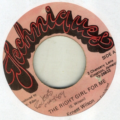 ERNEST WILSON - Right Girl For Me / Version