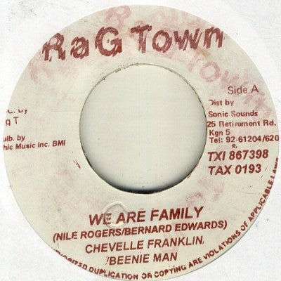 BEENIE MAN & CHEVELLE FRANKLIN - We Are Family / Version