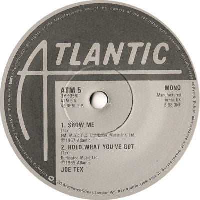 JOE TEX / OTIS & CARLA - Show Me / Hold What You've Got / Tramp / Ooh Otis, Ooh Carla