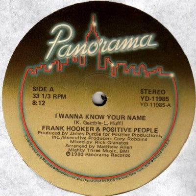 FRANK HOOKER & POSITIVE PEOPLE - I Wanna Know Your Name / This Feelin