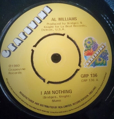 AL WILLIAMS - I Am Nothing / Brand New Love