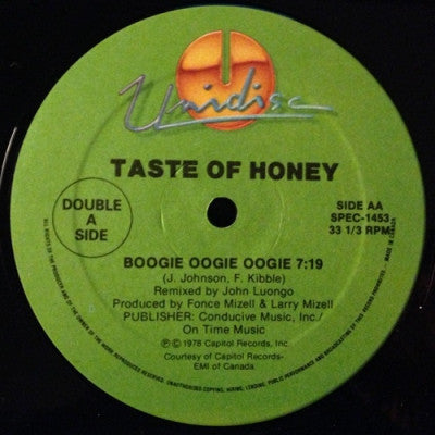 TASTE OF HONEY / DOMINIC TROINAO - Boogie Oogie Oogie / We All Need Love