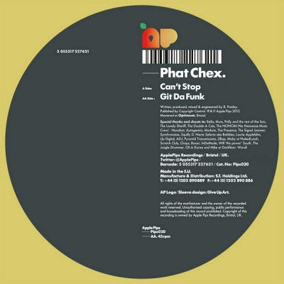 PHAT CHEX - Can't Stop / Git Da Funk