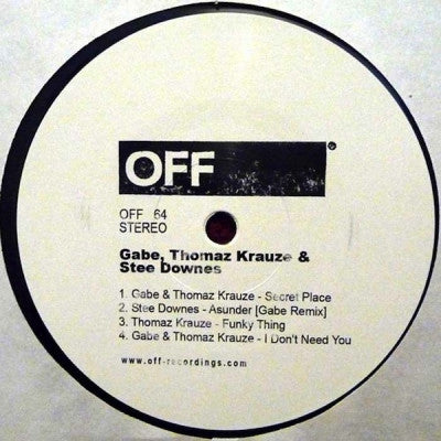 GABE, THOMAZ KRAUZE & STEE DOWNES - Secret Place