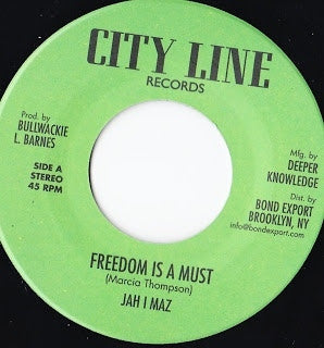 JAH I MAZ / BABA LESLIE - Freedom Is A Must / Freedom Dub