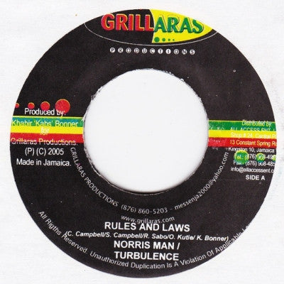 NORRIS MAN & TURBULENCE / U.T. RAS - Rules And Laws / Frends And Foes