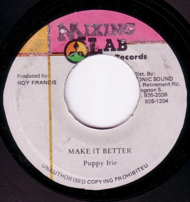 PUPPY IRIE - Make It Better / Version.