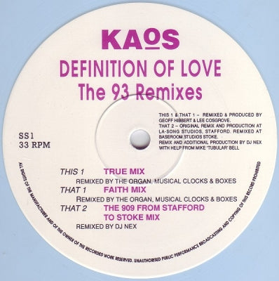 KAOS - Definition Of Love