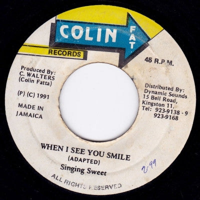 SINGING SWEET - When I See You Smile