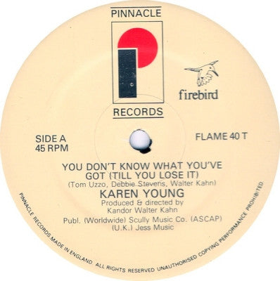 KAREN YOUNG - You Don't Know What You've Got
