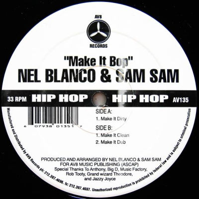 NEL BLANCO & SAM SAM - Make It Bop