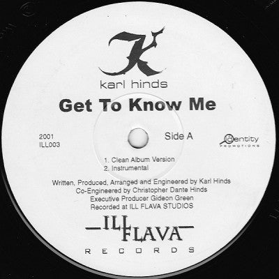 KARL HINDS - Get To Know Me / I Don't Think So Mate