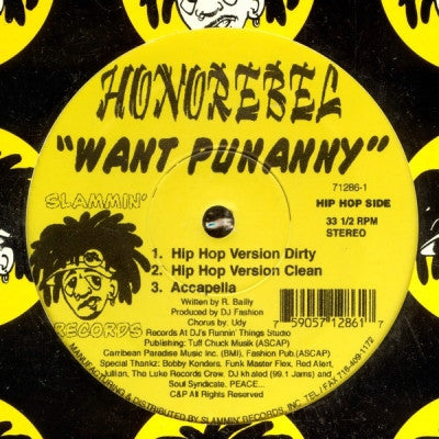 HONOREBEL - Want Punanny