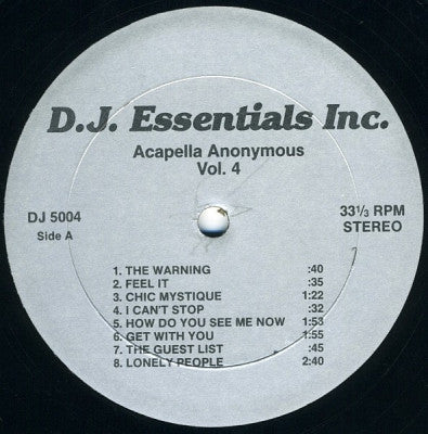 VARIOUS - Acapella Anonymous Vol. 4