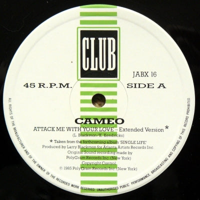 CAMEO - Attack Me With Your Love