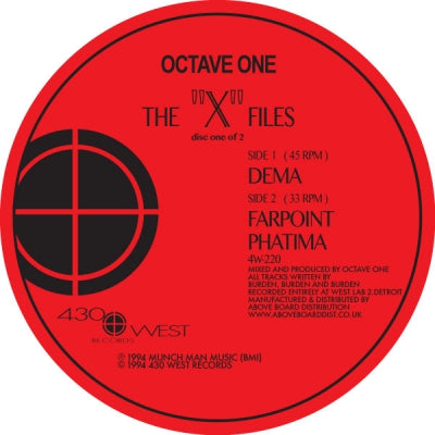 OCTAVE ONE - The "X" Files EP