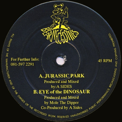 A SIDES & MOLE THE DIPPER - Jurassic Park / Eye Of The Dinosaur