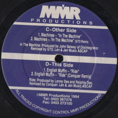 MACHINES / ENGLISH MUFFIN - In The Machine / Ride
