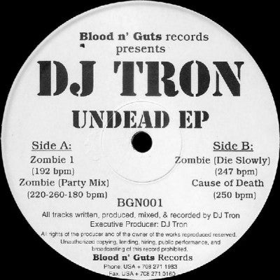 DJ TRON - Undead EP